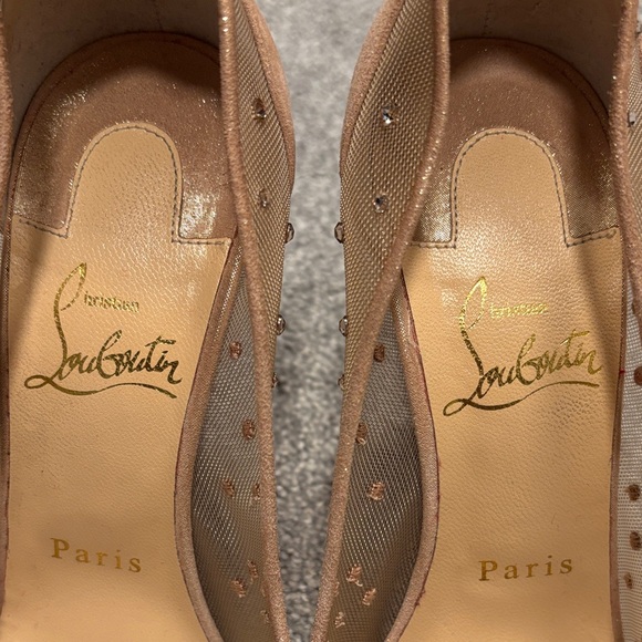 Christian Louboutin Follies Strass 100 RE F065 - Picture 6 of 11